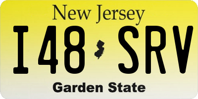 NJ license plate I48SRV