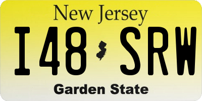 NJ license plate I48SRW