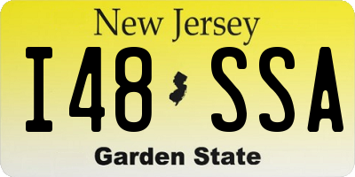 NJ license plate I48SSA