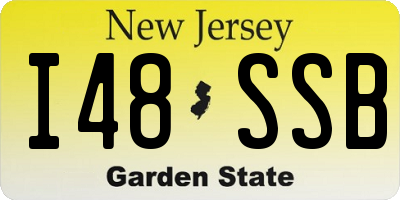 NJ license plate I48SSB