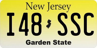 NJ license plate I48SSC