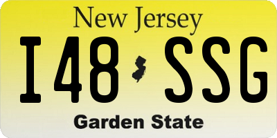 NJ license plate I48SSG