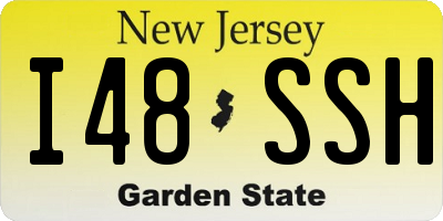NJ license plate I48SSH
