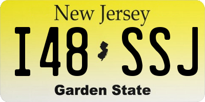 NJ license plate I48SSJ
