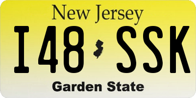 NJ license plate I48SSK