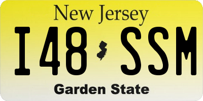 NJ license plate I48SSM