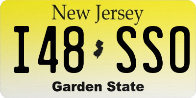 NJ license plate I48SSO