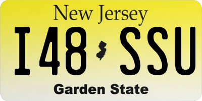 NJ license plate I48SSU