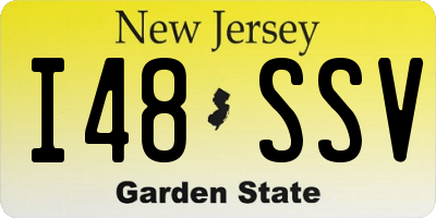 NJ license plate I48SSV