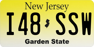 NJ license plate I48SSW