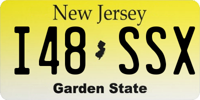 NJ license plate I48SSX