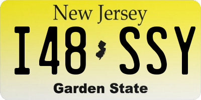 NJ license plate I48SSY
