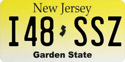 NJ license plate I48SSZ