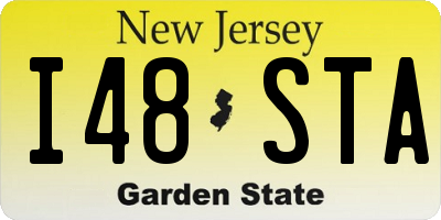 NJ license plate I48STA