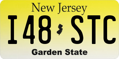 NJ license plate I48STC