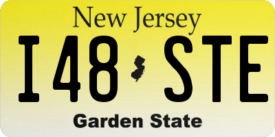 NJ license plate I48STE