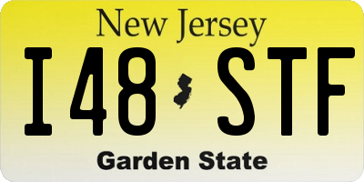 NJ license plate I48STF
