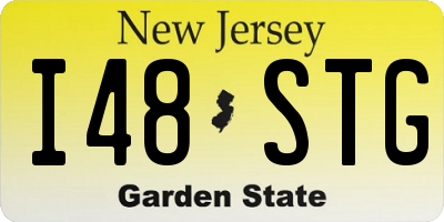 NJ license plate I48STG