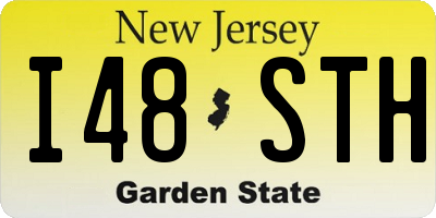 NJ license plate I48STH