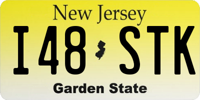 NJ license plate I48STK