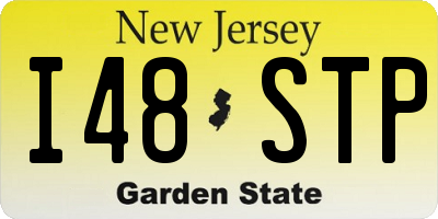 NJ license plate I48STP
