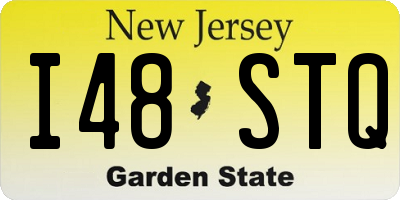 NJ license plate I48STQ