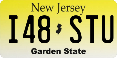 NJ license plate I48STU