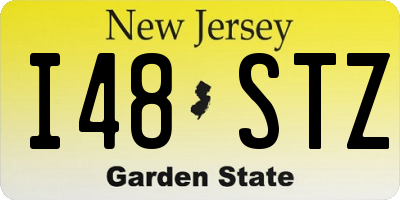 NJ license plate I48STZ