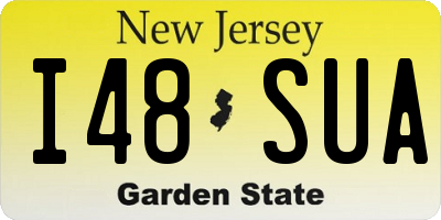NJ license plate I48SUA