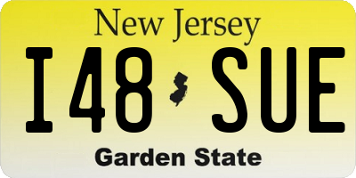 NJ license plate I48SUE