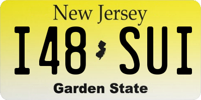 NJ license plate I48SUI