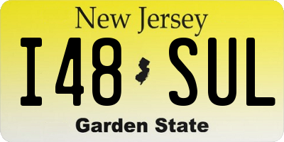 NJ license plate I48SUL