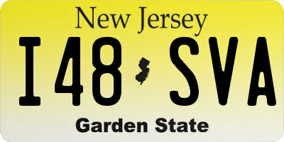 NJ license plate I48SVA