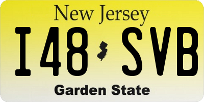 NJ license plate I48SVB