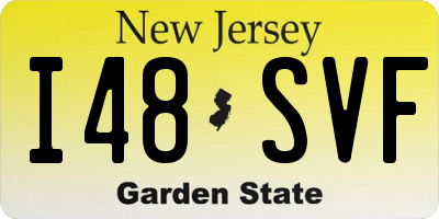 NJ license plate I48SVF