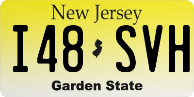 NJ license plate I48SVH