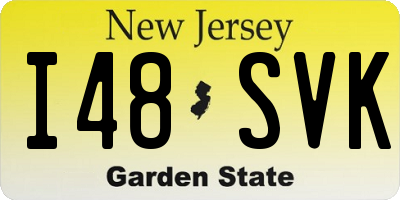 NJ license plate I48SVK
