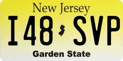 NJ license plate I48SVP