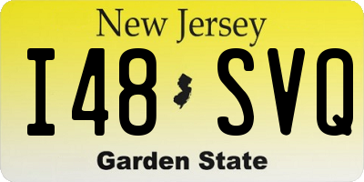 NJ license plate I48SVQ