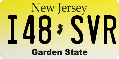 NJ license plate I48SVR