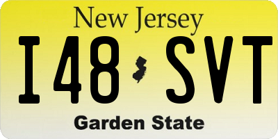 NJ license plate I48SVT