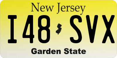 NJ license plate I48SVX