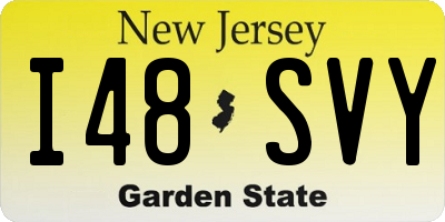 NJ license plate I48SVY