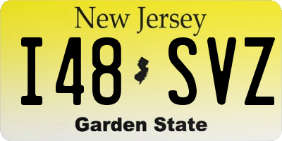 NJ license plate I48SVZ