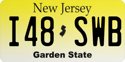 NJ license plate I48SWB