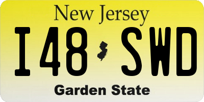 NJ license plate I48SWD