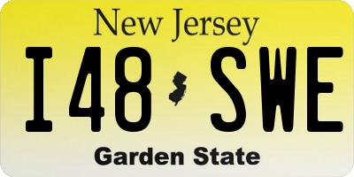 NJ license plate I48SWE