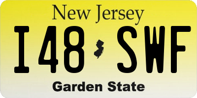 NJ license plate I48SWF