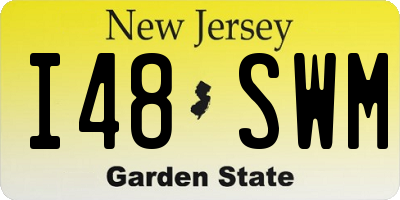 NJ license plate I48SWM