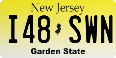 NJ license plate I48SWN